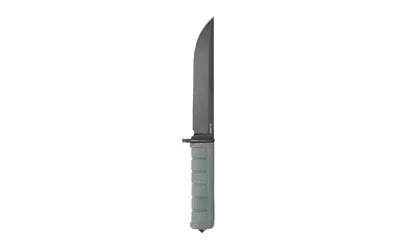KA-BAR DUST I Fixed Blade Knife – 6.125" Green/Black with Sheath