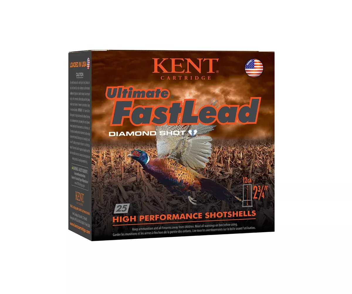 Kent Cartridge K122UFL365 Ultimate Fast Lead 12Gauge 2.75" 1 1/4oz 5Shot 25 Per Box/10 Case *Worn Missing 1
