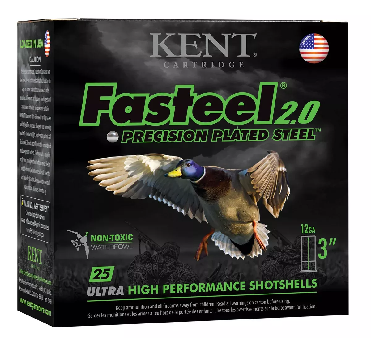 Kent Cartridge K123FS32BB Fasteel 2.012 Gauge 3" 1 1/8 oz BB Shot 25 Per Box/ 10 Case