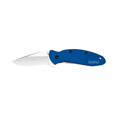 Kershaw 1620NB Scallion, Navy Blue Folding Knife Assisted SpeedSafe Drop Point 2.40" 420HC Plain Edge Blade, Navy Blue Handle