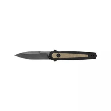 Kershaw 7950 Launch 15 Automatic Folding Knife 3.5" CPM MagnaCut Spear Point Plain Edge Blade, Tan & Black Anodized Handle