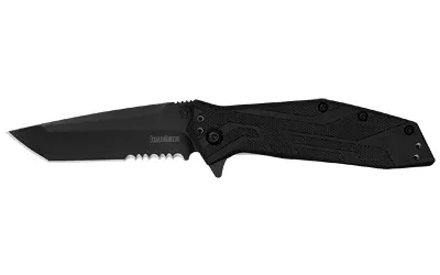 Kershaw Brawler Serrated Folding Knife – 3" Partially Serrated Blade
