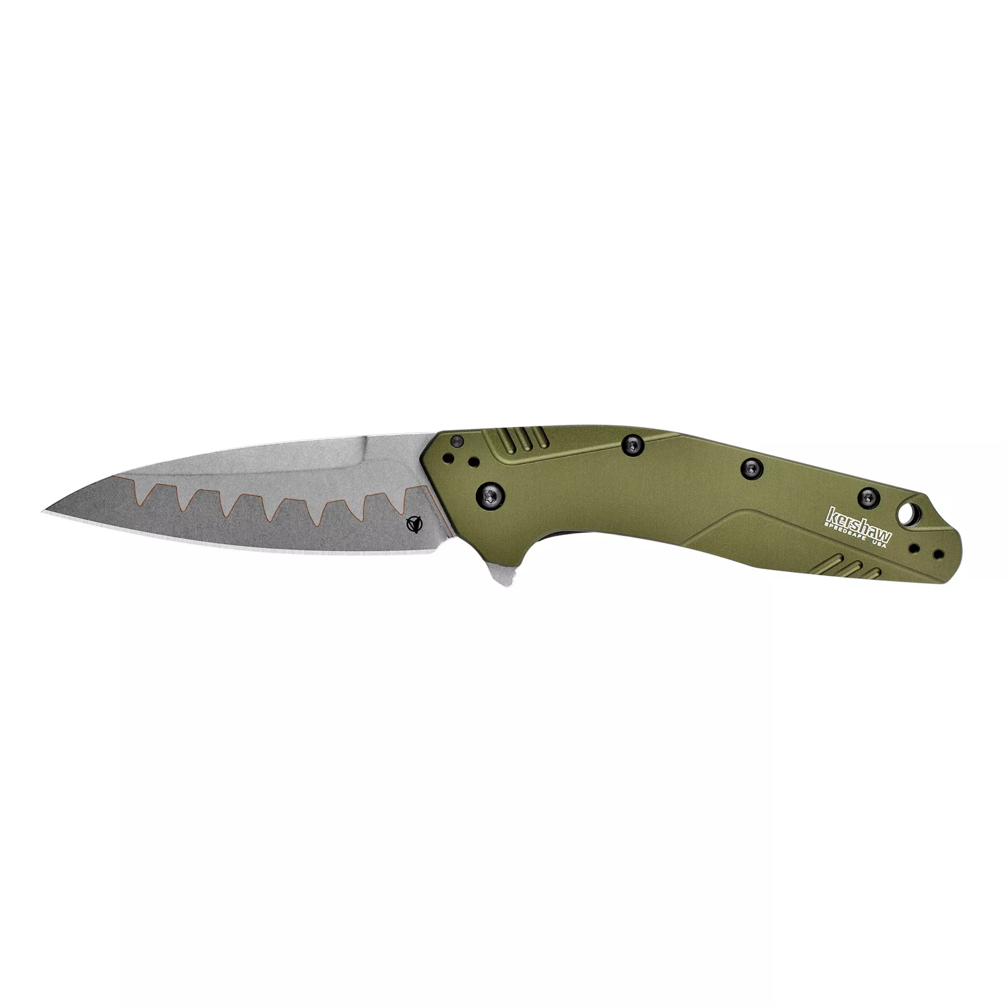 Kershaw Dividend Composite Olive 3 Folding Knife – 3" Blade