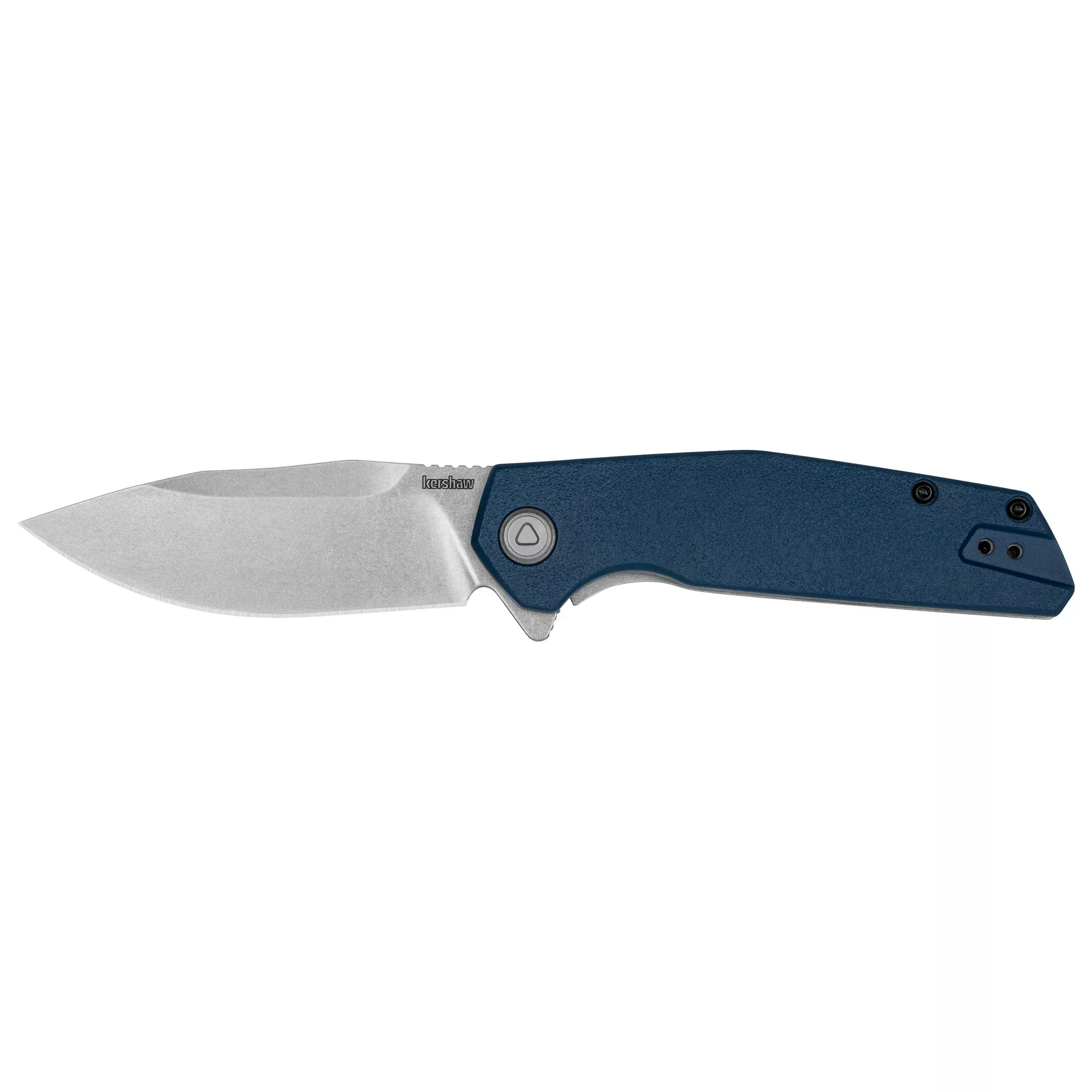 Kershaw Lucid 3.2" Folding Knife – Blue Aluminum Handle with Plain Edge Blade