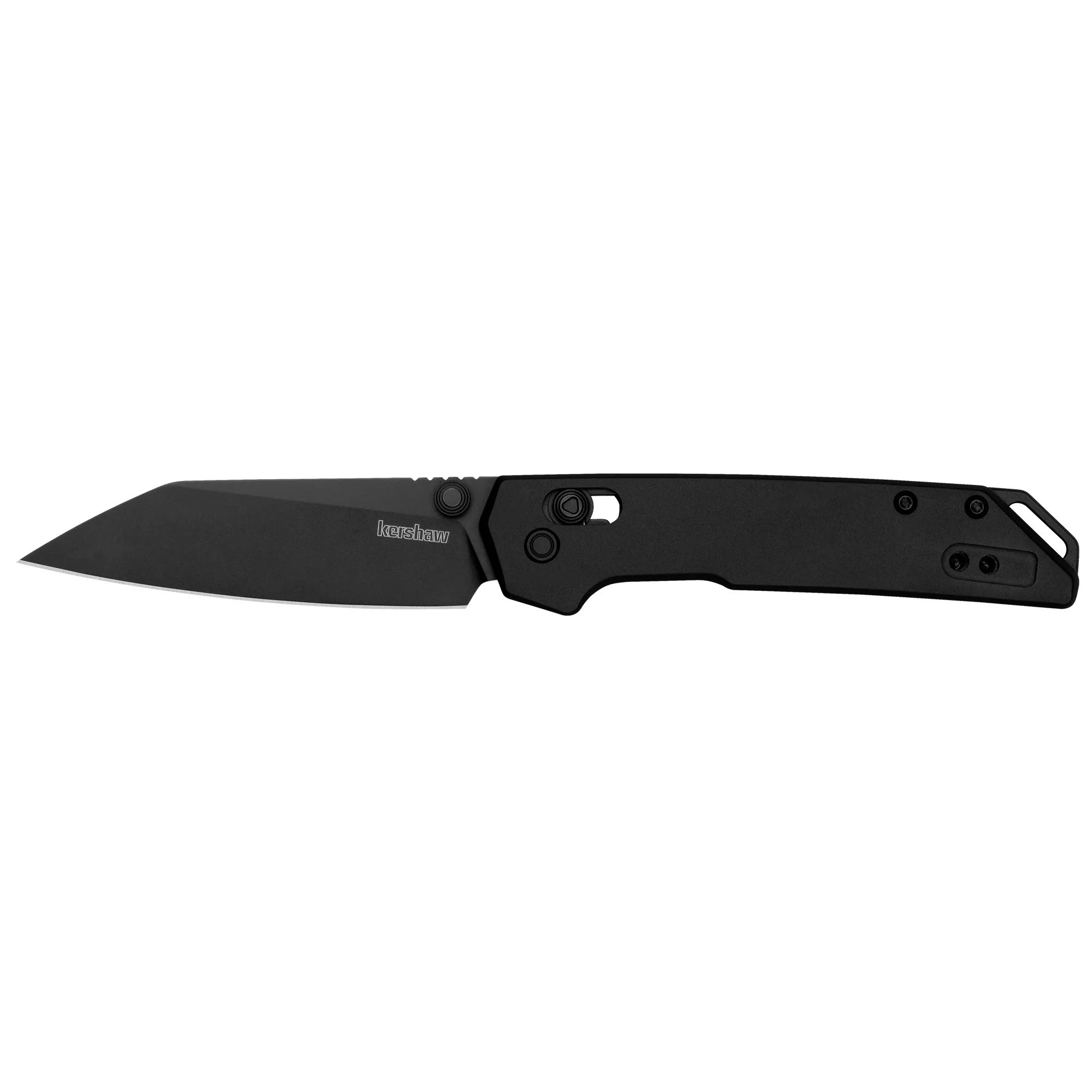 Kershaw Mini Iridium Folding Knife Reverse Tanto Blade 3" Black Handle