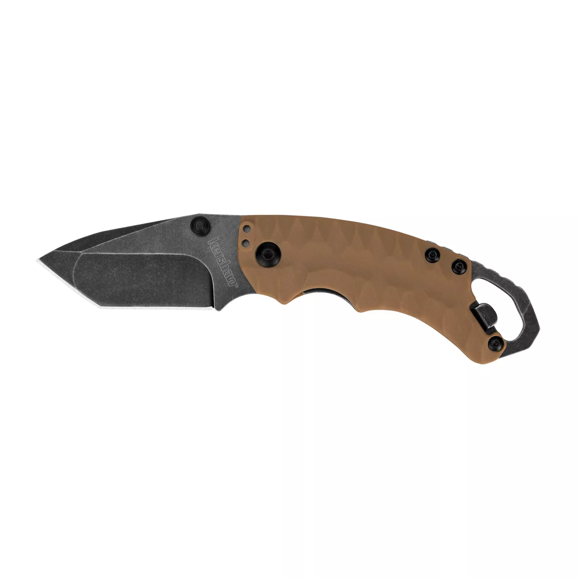 Kershaw Shuffle II 2.6" Folding Knife – Tan Handle with Plain Edge