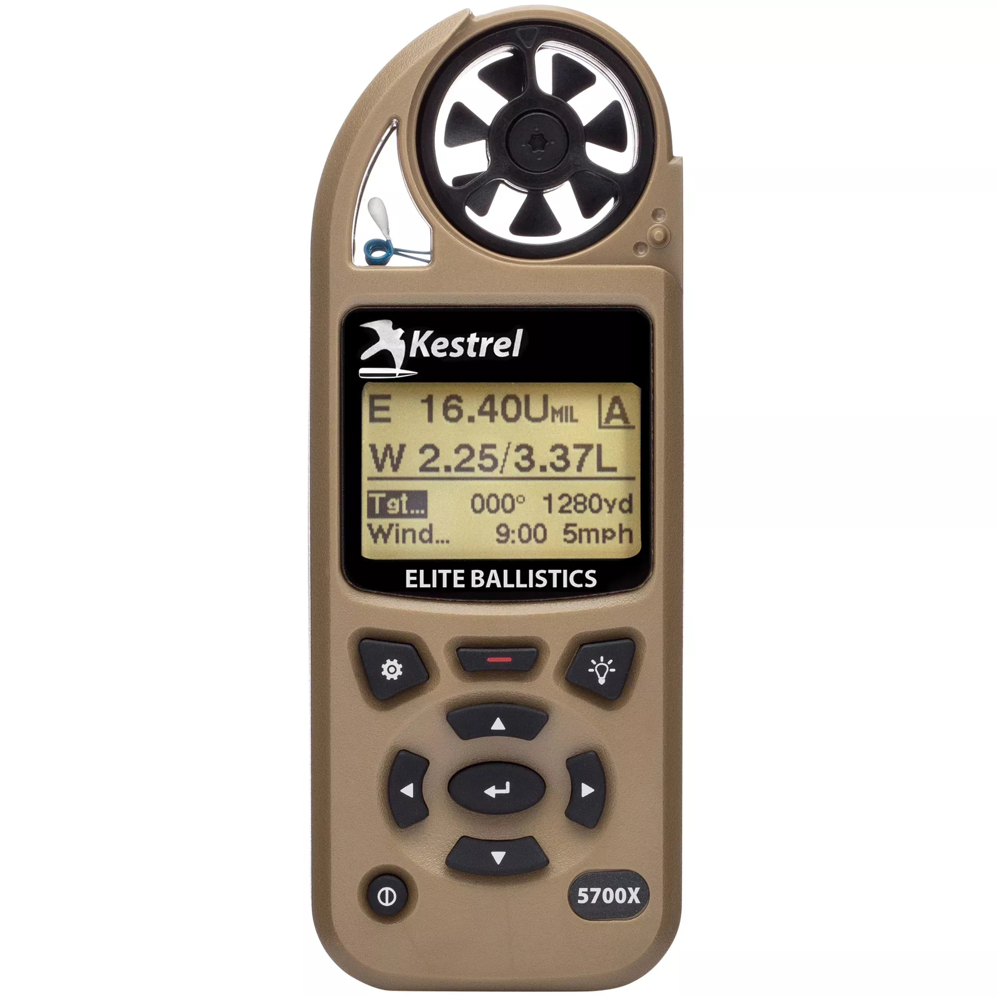 Kestrel 5700X Elite Weather Meter with Applied Ballistics – Tan