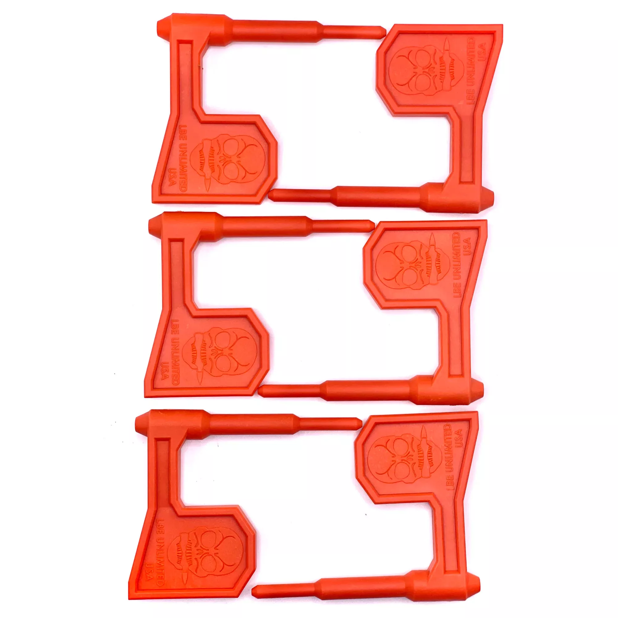 LBE Unlimited Rifle Chamber Safety Flag 6-Pack – Orange
