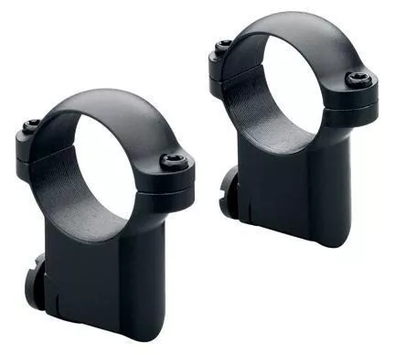 Leupold 2-Piece Solid Steel Ringmounts Ruger No. 1 & 77/22 30mm Medium Gloss Black