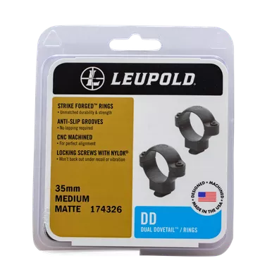 Leupold Dual Dovetail Rings, Leu 174326 Dd 35mm Rings MedMt