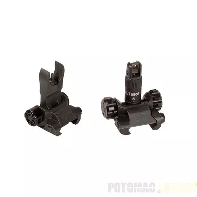 LMT front and rear back-up sights, metric - 5.56 and 7.72 rifle options