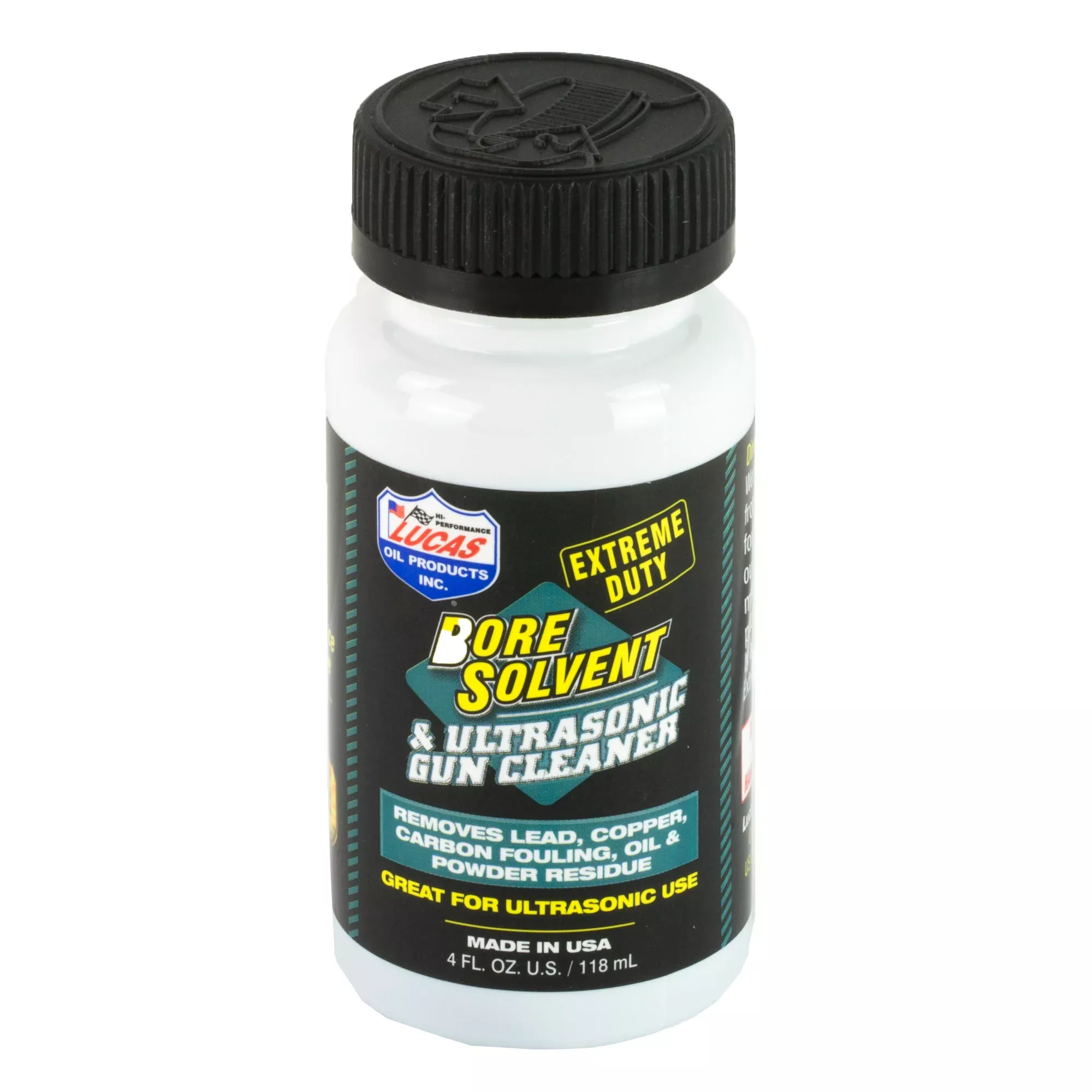 Lucas Oil Extreme Duty Bore Solvent 4oz – Multi-Caliber Formula