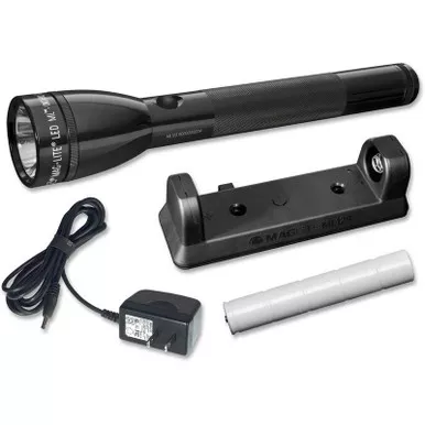 Maglite ML125-35014 ML125 LED Rechargeable Flashlight System, 230V AC Adapater, Black