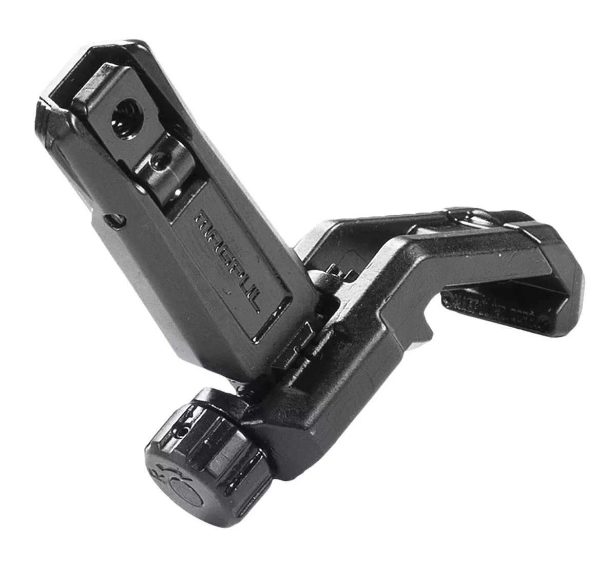 Magpul MAG526-BLK MBUS Pro Offset Sight RearQPQ Melonited Steel Construction for AR-15