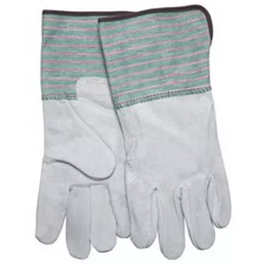MCR Safety 1370 Split Full Leather Back Work Gloves w/ 4.5" Rubberized Cuff
