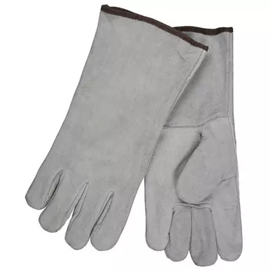 MCR Safety 4150B Economy Grade Shoulder Leather, Cotton Lined Welding Work Gloves