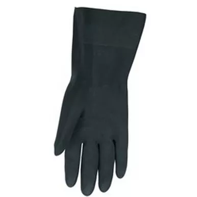 MCR Safety 5435 12" 30 mil Black Flock Lined, Textured Palm Neoprene Work Gloves