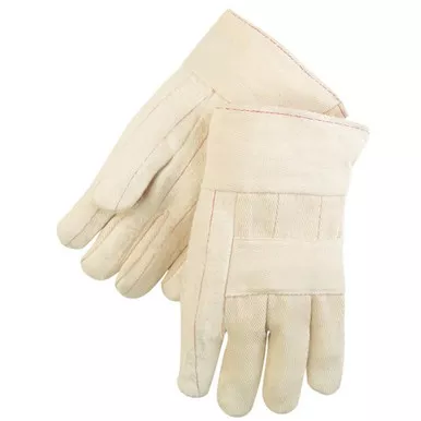 MCR Safety 9124C Hot Mill 24 oz. Heat Resistant 100% Cotton, Cotton Liner Work Gloves w/ 2.5" Band Top & Knuckle Strap