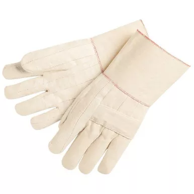 MCR Safety 9124G Hot Mill 24 oz. Heat Resistant Cotton/Poly Work Gloves w/ 4.5" Plasticized Gauntlet Cuff & Knuckle Strap