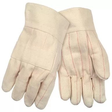 MCR Safety 9124KI Hot Mill 24 oz. Heat Resistant Cotton/Poly, Nap-In Recycled Liner Work Gloves w/ 2.5" Band Top & Knuckle Strap