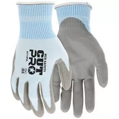 MCR Safety 92713PU Cut Pro 13 Gauge HyperMax™ Shell, Cut & Puncture Resistant, Polyurethane Coated Palm & Fingertips Work Gloves