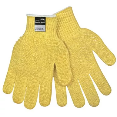 MCR Safety 9370H Cut Pro 7 Gauge Kevlar Shell, PVC Honey Grip on Both Sides, Cut Resistant Work Gloves
