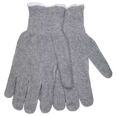 MCR Safety 9427KM 16 oz. Seamless & Reversible Loop-Out Fabric Gray Terrycloth Work Glove w/ Continuous Knit Wrist