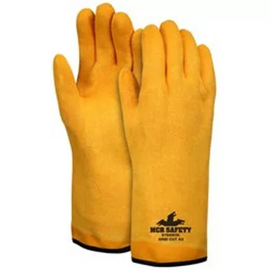 MCR Safety 9784IKO Thin Nitrile Coated Kevlar Shell, Interlock Lined, ActiFresh Treated, Cut Resistant Work Gloves w/ 14" Gauntlet Cuff