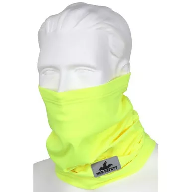 MCR Safety IG8 Hi-Vis Lime Polyester/ Spandex Insulated Fleece Stretch Neck Gaiter OSFA