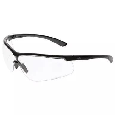 MCR Safety KD71 Klondike KD7 Black Lightweight Extremely Low Profile Safety Glasses w/ Clear or Grey Lens