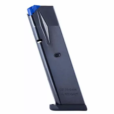 Mec-Gar MGCZ7510B 9mm 10 Round Magazine for CZ 75B 85B SP-01 Shadow, Blued