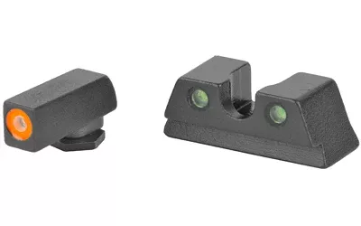 Meprolight Hyper-Bright Fixed Night Sights for Glock 42/43 – Orange/Green