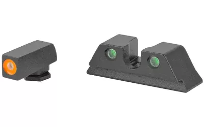 Meprolight Hyper-Bright Night Sights for Glock 17/19 – Orange/Green