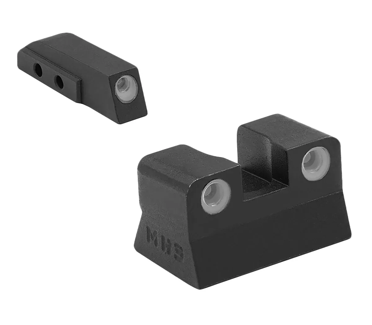 Meprolight USA 106623101 Tru-DotGreen Tritium White Outline Front Sight-Green Tritium White Outline Rear Sight Beretta M9/M92