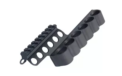 Mesa Tactical SureShell Aluminum Carrier with Rail for Beretta 1301 Tactical – 6-Round 12 Gauge