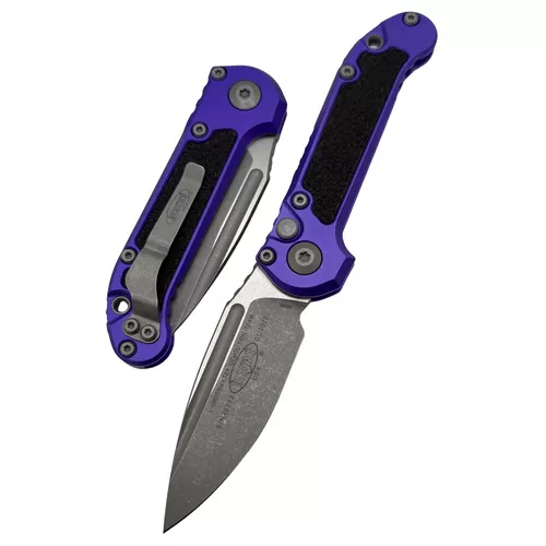 Microtech Knives LUDT Gen III Apocalyptic Standard Drop Point w/ Purple Handle