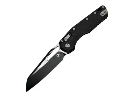 Microtech - MSI RAM LOK - Straight Edge - Fluted - G10 - Black Two Tone