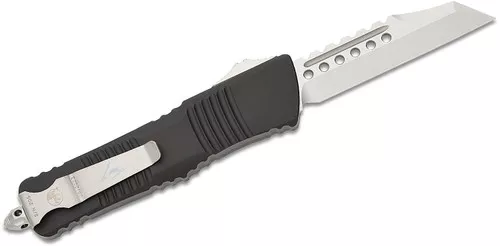 Microtech - Signature Series - Combat Troodon Hellhound Straight Razor Apocalyptic - Black