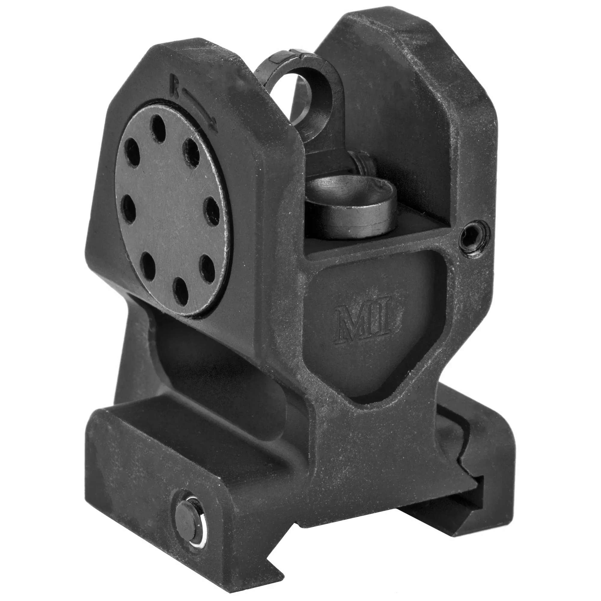 Midwest Industries Combat Back Up Rear Sight – Low-Profile Folding BUIS