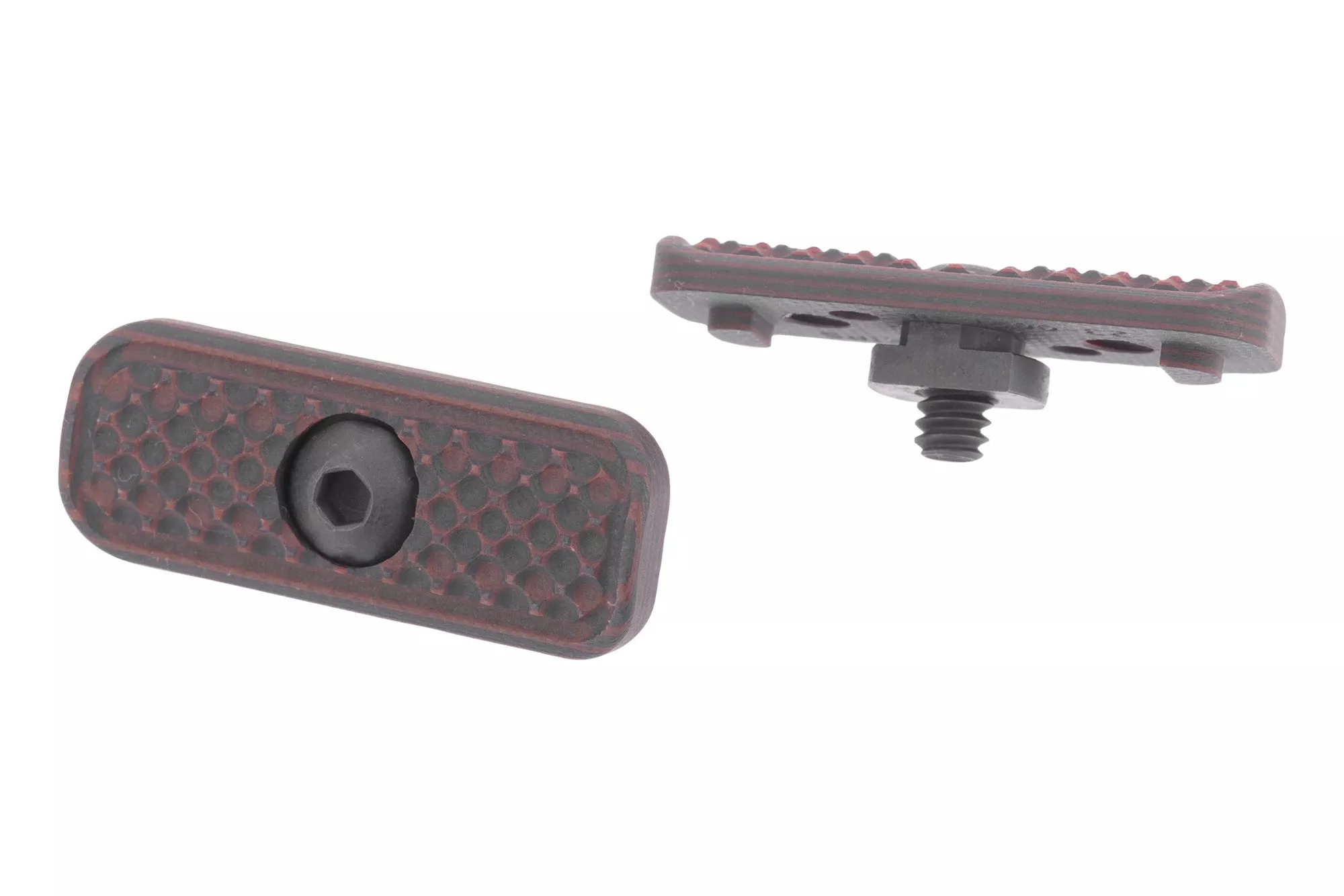 Midwest Industries G10 M-LOK Panel Red Black 2 Pack
