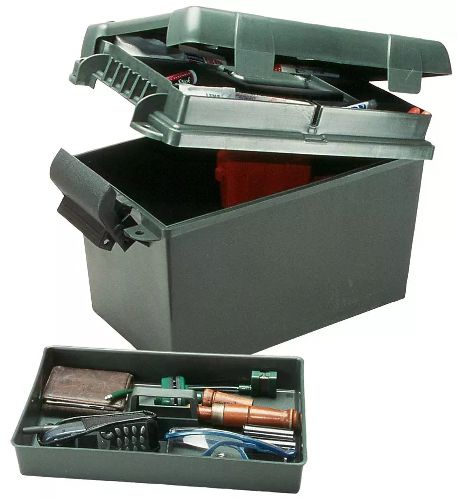 MTM Case-Gard SPUD111 Sportsmen's Plus Utility Dry Box Forest Green Polypropylene