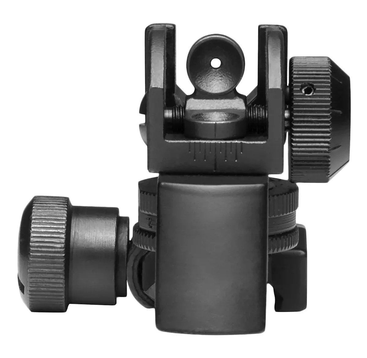 NcStar MARDRS AR15 Rear A2 Backup Iron SightBlack Dual Aperture for AR-15