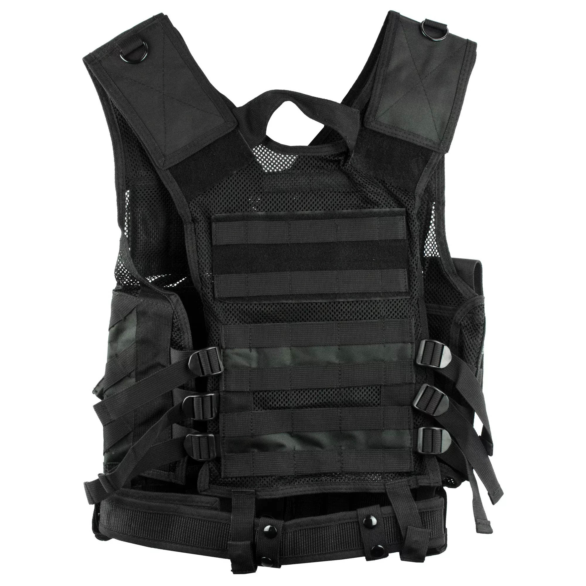 NcSTAR Tactical Vest (Medium-2XL) – Black MOLLE Plate Carrier