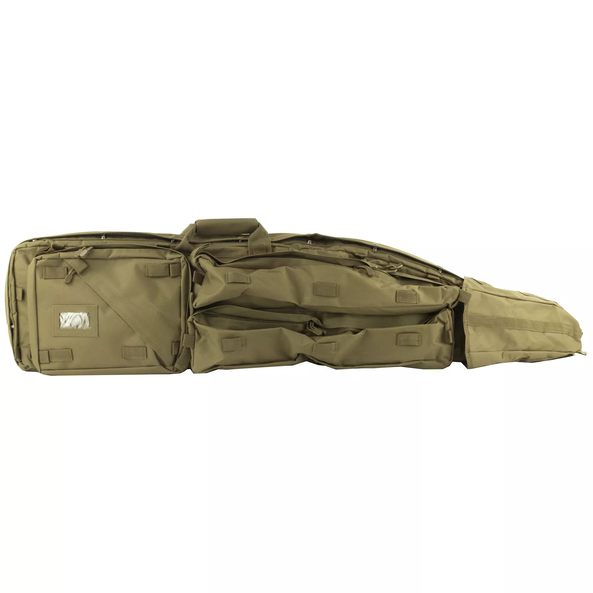 NcSTAR VISM Drag Bag – 46" Rifle Transport with Shooting Mat – Tan