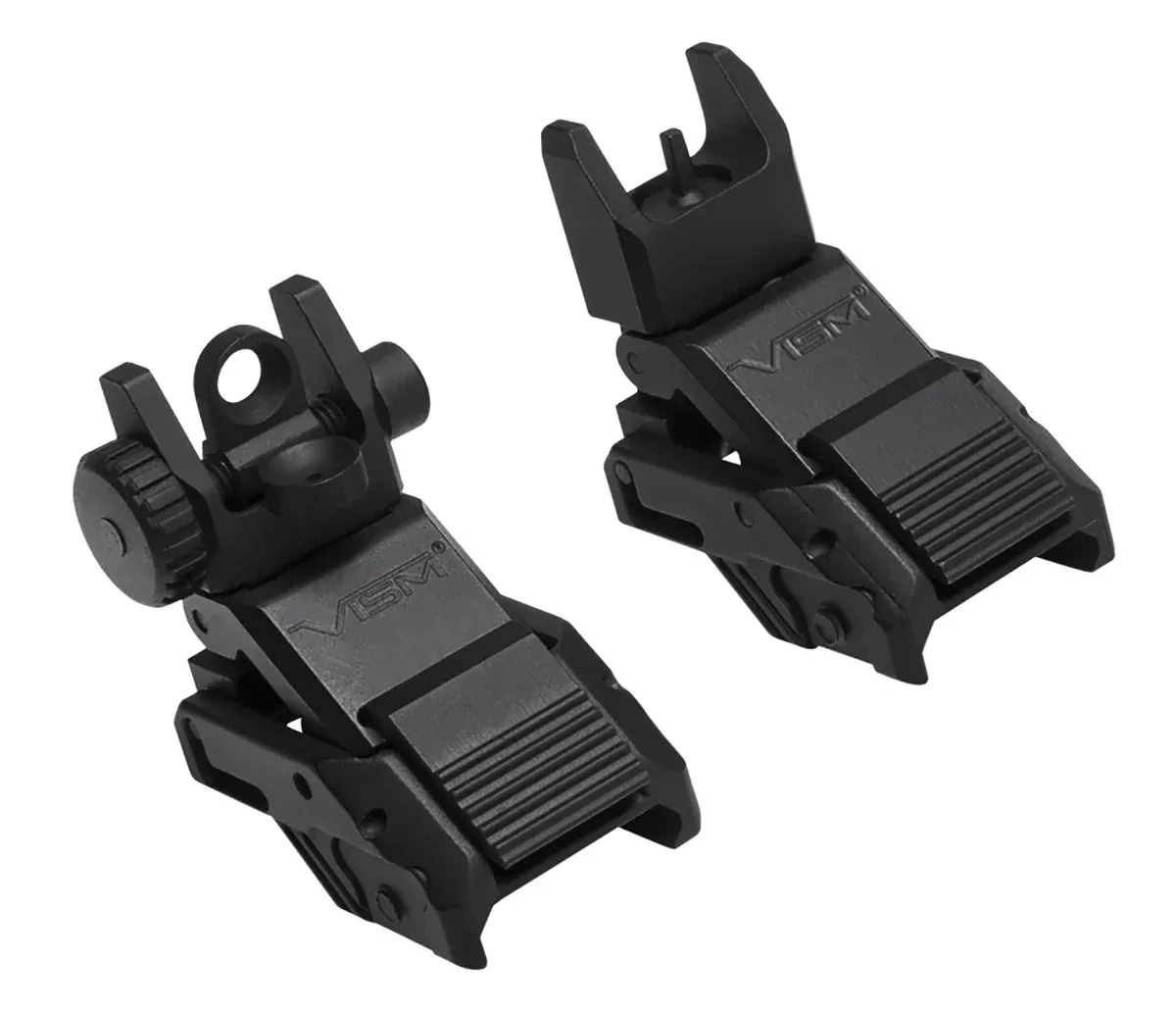 NcStar VMARFLC Pro Series Flip Up Front and Rear SightsBlack Flip Up for AR-Platform