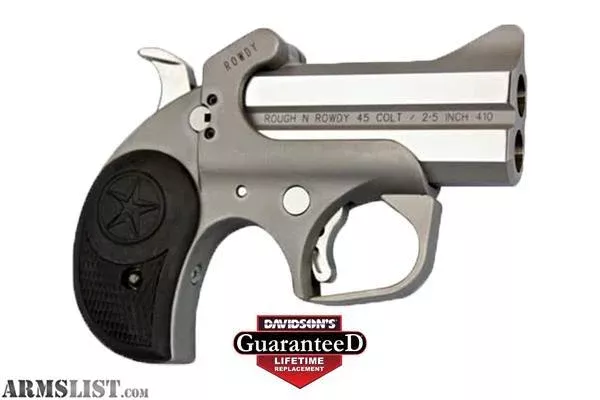 New in Box Bond Arms Rowdy Derringer 45Long Colt 410 Lifetime Warranty from BT&E near Texas City/LaMarque, Houston, TX