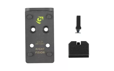 Night Fision Optic Adapter Plate + Suppressor-Height Backup Sights – DPP Footprint for Glock Full-Size MOS
