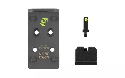 Night Fision Optic Plate + Suppressor Height Night Sights – Leupold DeltaPoint Pro for Glock MOS