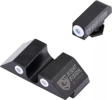 Night Fision Tritium White Dot - "u" Rear Glock 20-41 Sgt Set
