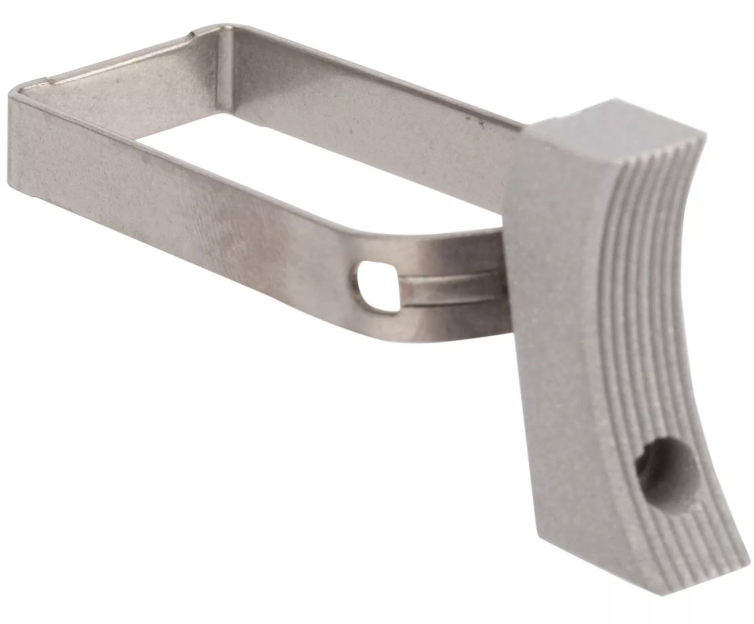 NightHawk Custom 1911 Curved Trigger Short Solid Silver